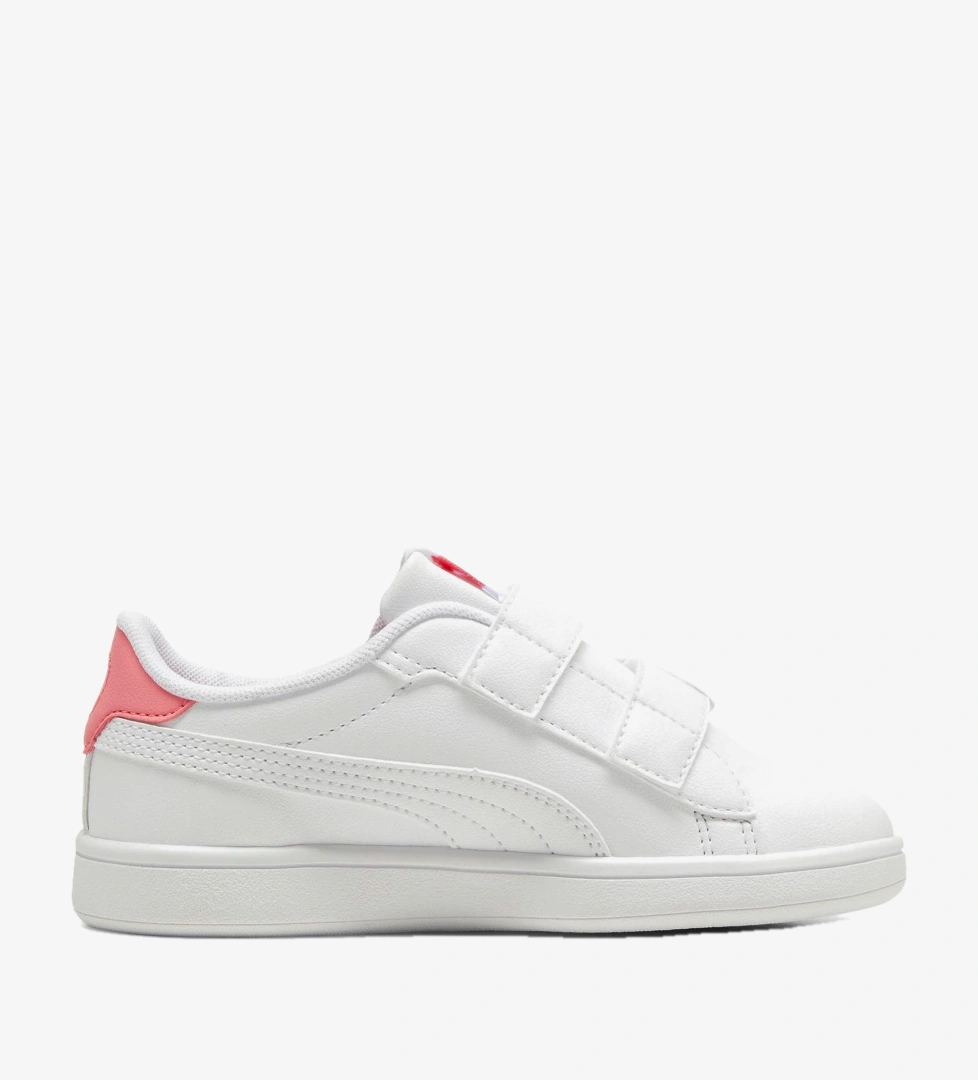 Puma Smash 3.0 Badges V PS Çocuk Beyaz Spor Ayakkabı