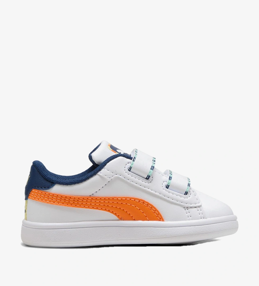 Puma Smash 3.0 Playdate Bebek Beyaz Spor Ayakkabı