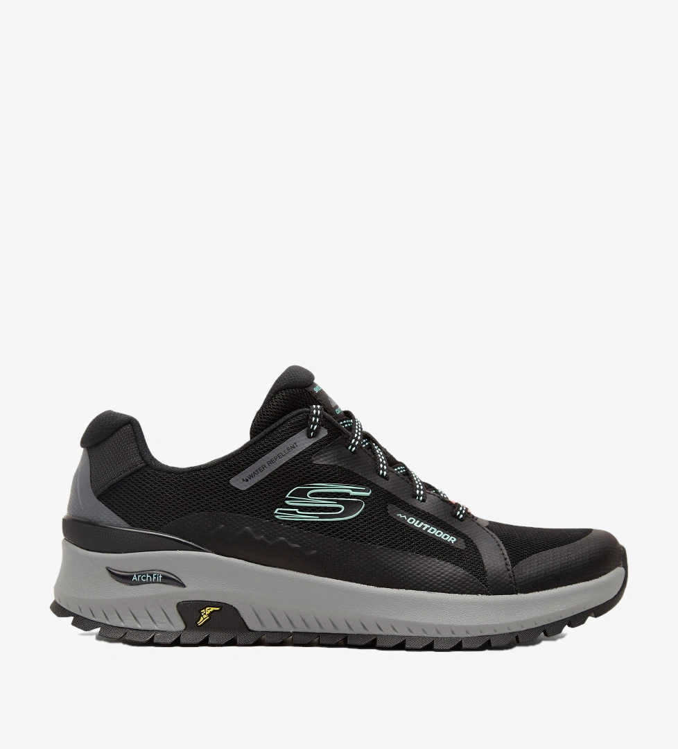Skechers Arch Fit Discover Kadın Siyah/Mavi Spor Ayakkabı
