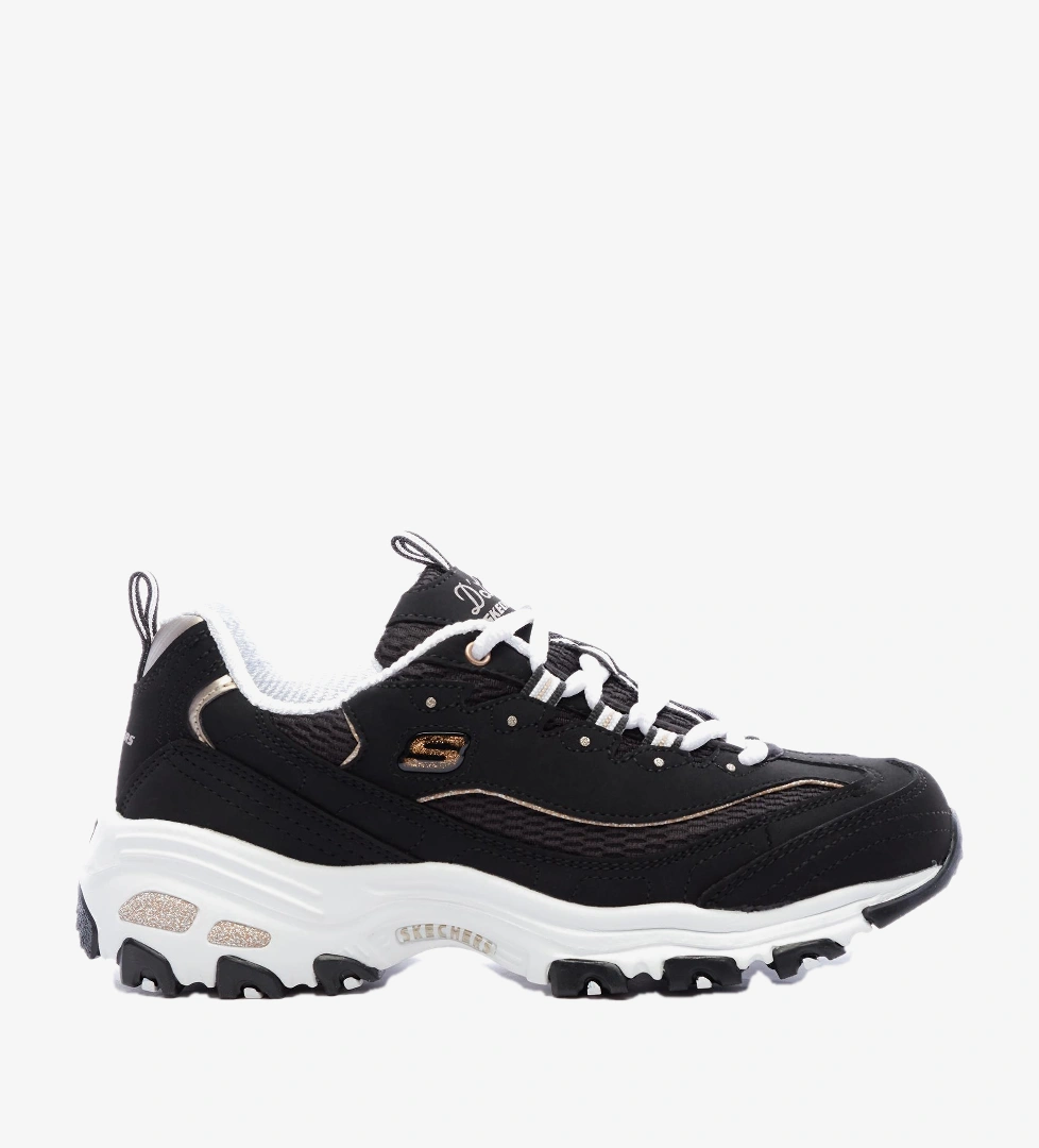 Skechers D'Lites - Copper Divine Kadın Siyah Sneaker