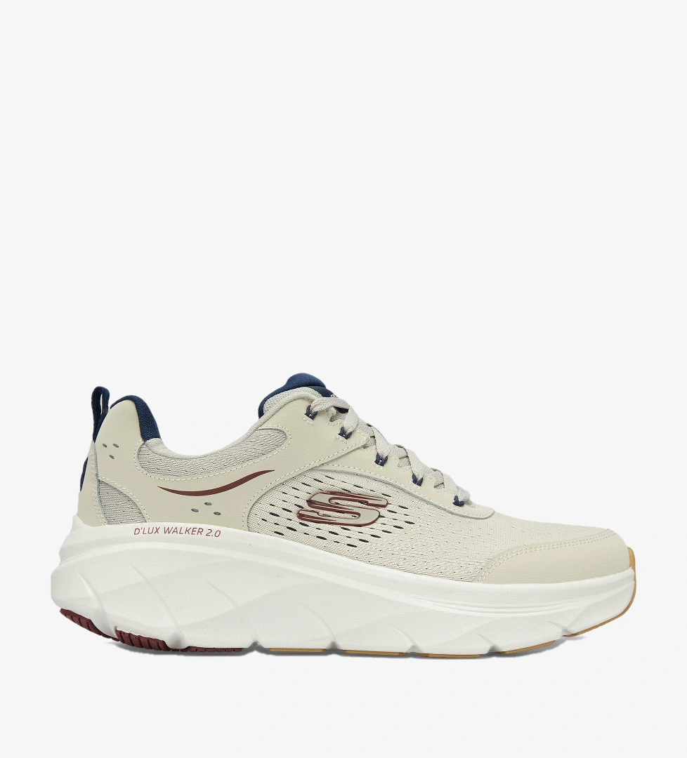 Skechers D'Lux Walker 2.0 Durven Erkek Krem Rengi Spor Ayakkabı