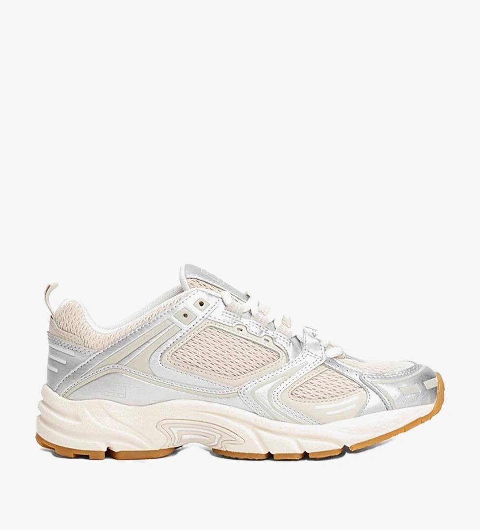 Tommy Hilfiger Archieve 97 Metallic Kadın Bej Spor Ayakkabı