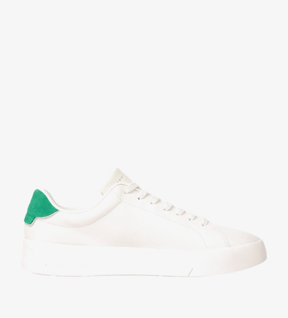 Tommy Hilfiger Court Leather Detail Essential Erkek Bej Spor Ayakkabı