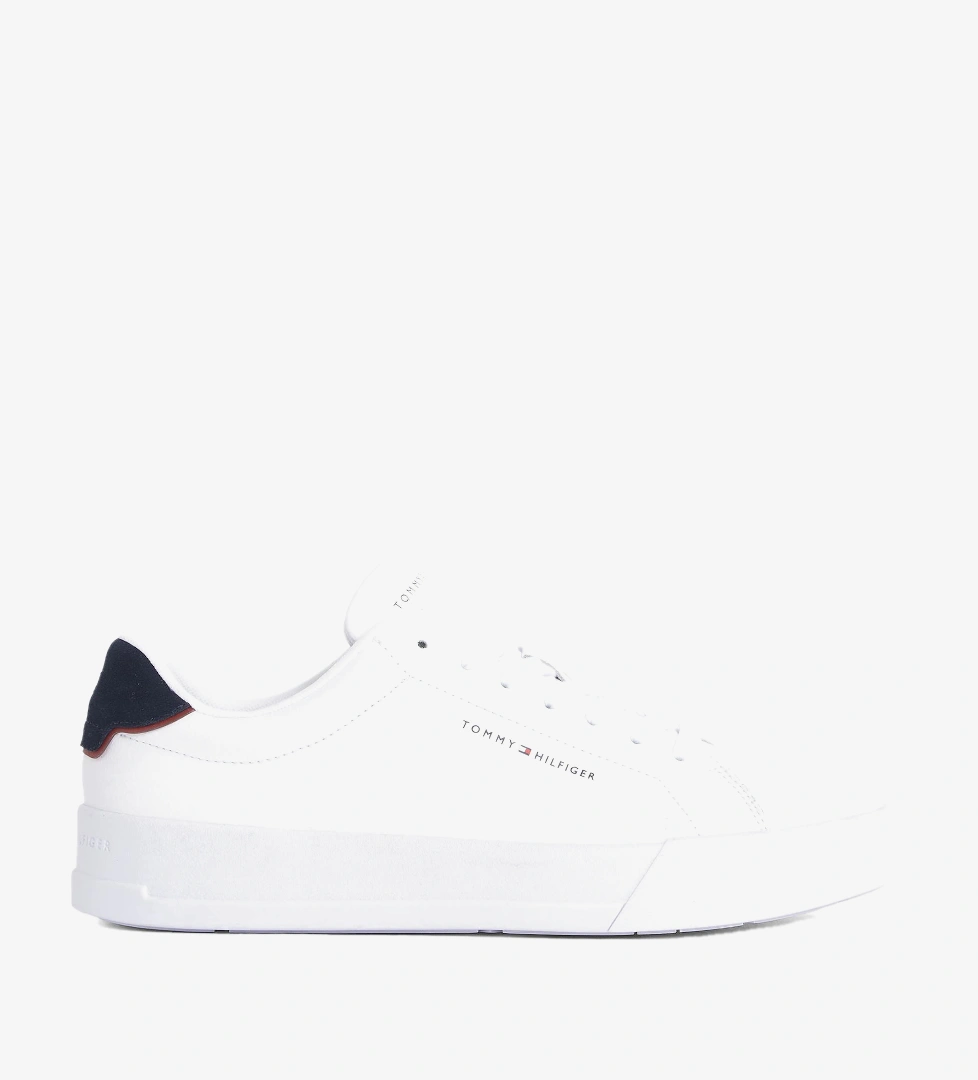 Tommy Hilfiger Court Leather Erkek Beyaz Spor Ayakkabı