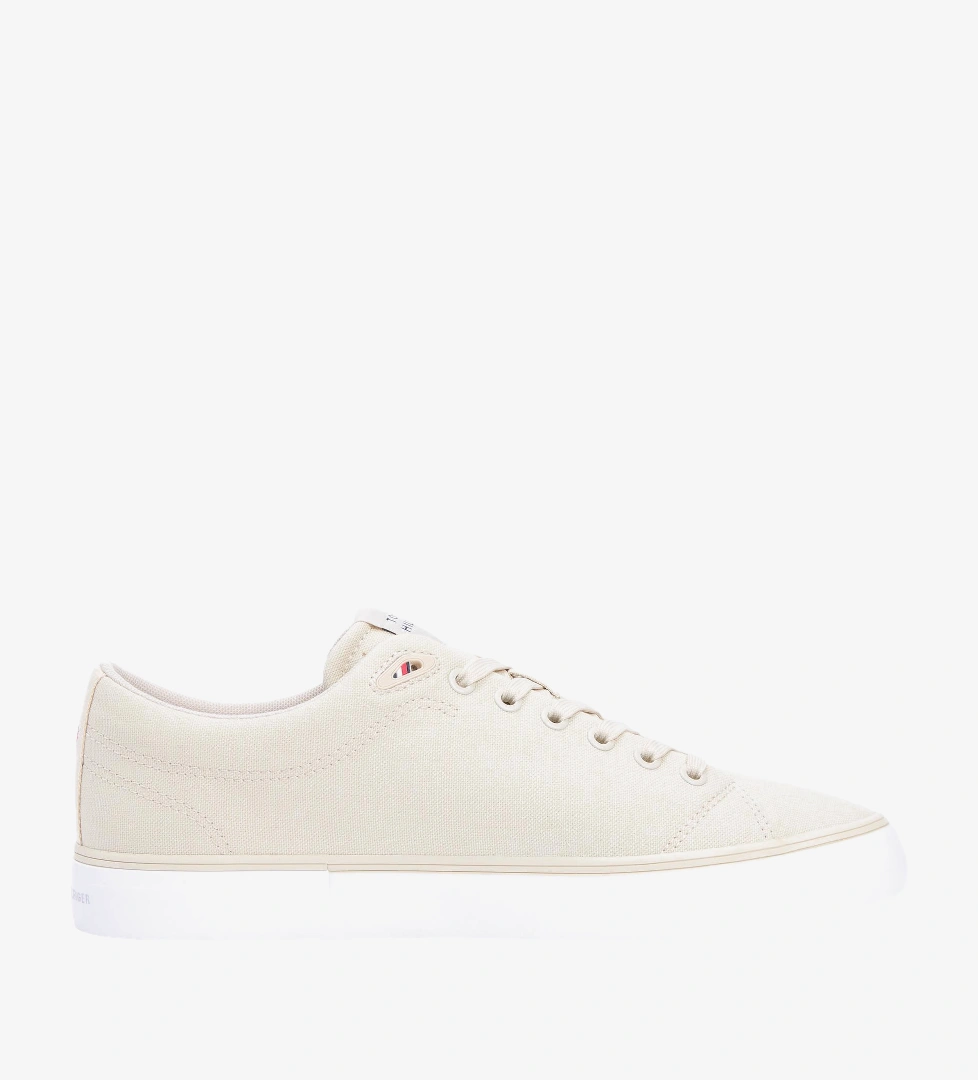 Tommy Hilfiger Hi Vulc Erkek Bej Sneaker
