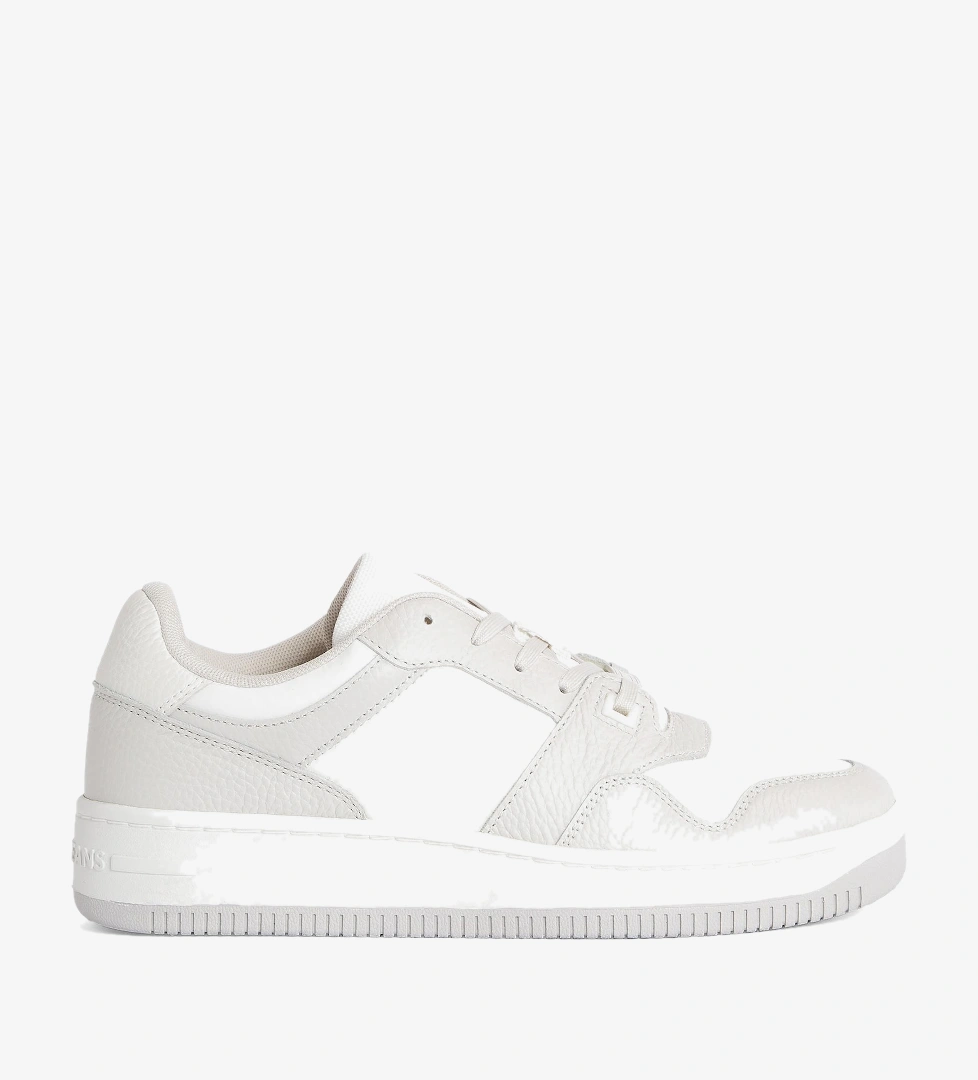 Tommy Hilfiger Retro Basket Cupsole Tumble Erkek Beyaz Sneaker