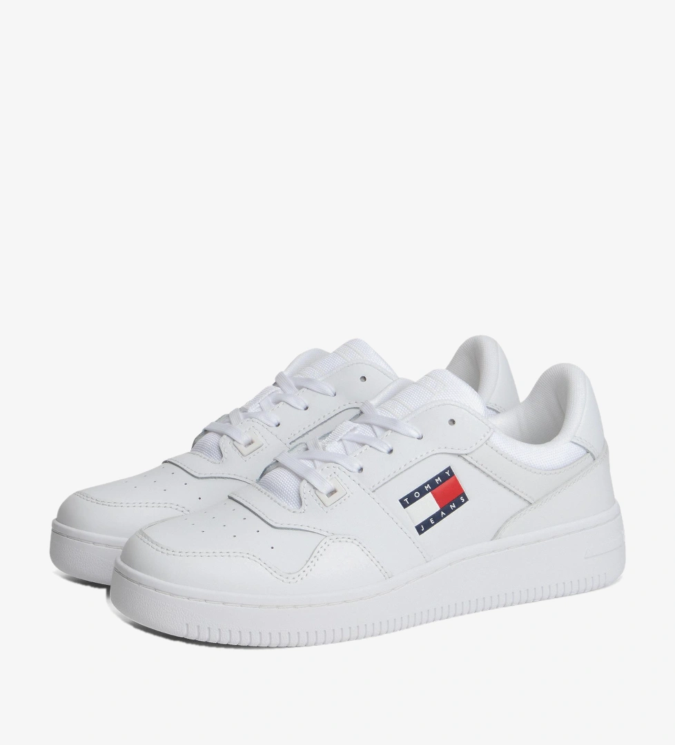 Tommy Hilfiger Retro Basket Kadın Beyaz Spor Ayakkabı