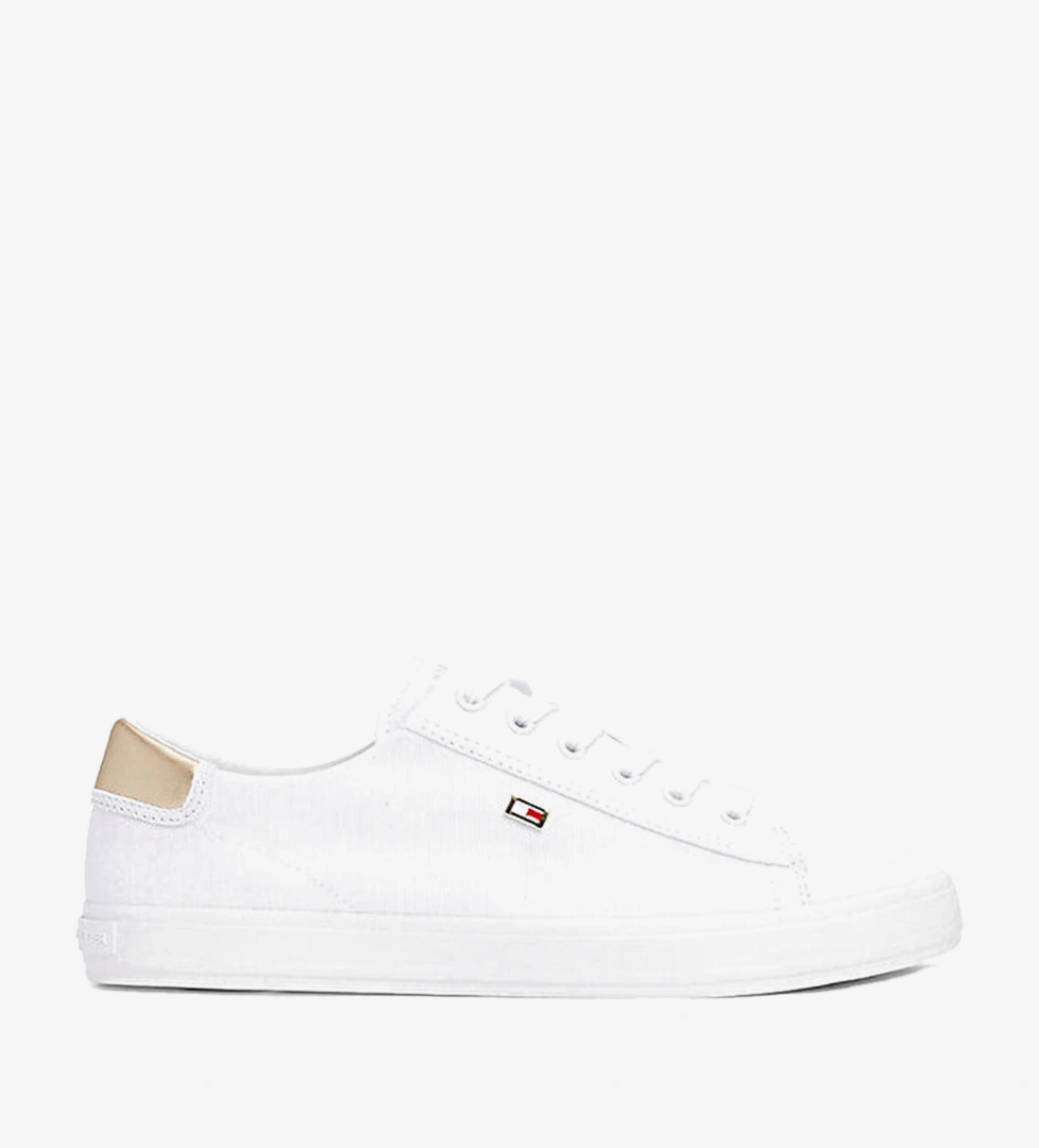 Tommy Hilfiger Vulc Lace Up Kadın Beyaz Sneaker