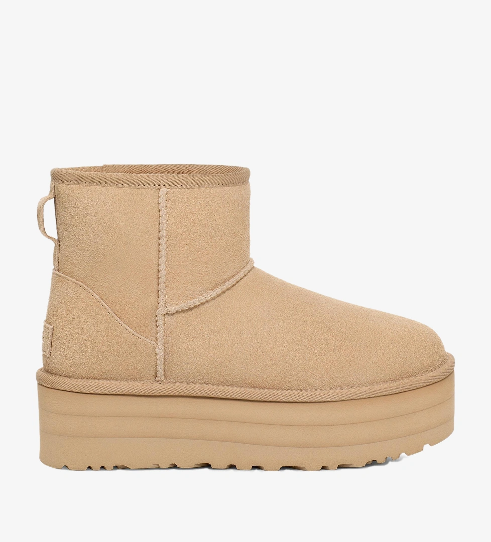 Ugg UGG Classic Mini Platform Kadın Krem Bot FashFed'de! Krem - 1. görsel
