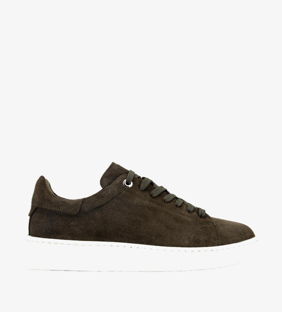 Valmenti Erkek Hakiki Deri Haki Süet Sneakers & Spor Ayakkabı