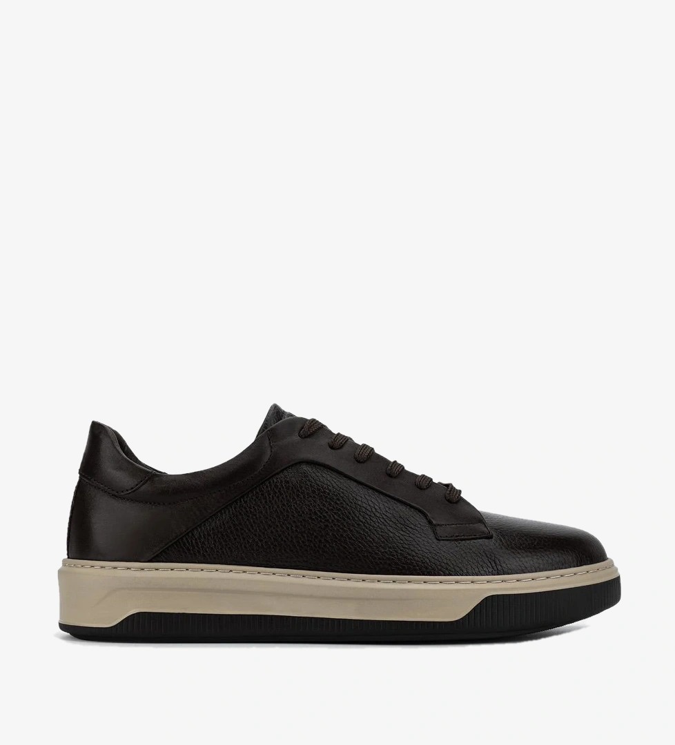Valmenti Erkek Hakiki Deri Kahverengi Sneakers & Spor Ayakkabı