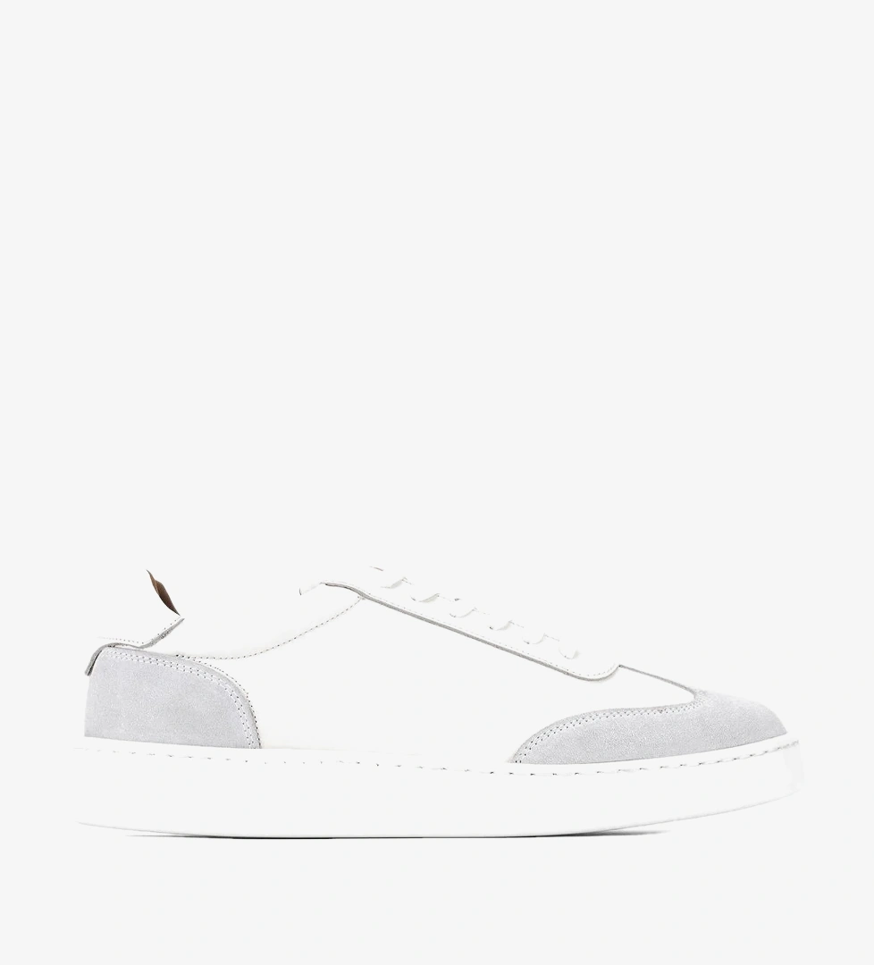 Valmenti Erkek Hakiki Deri Kırık Beyaz Sneakers & Spor Ayakkabı
