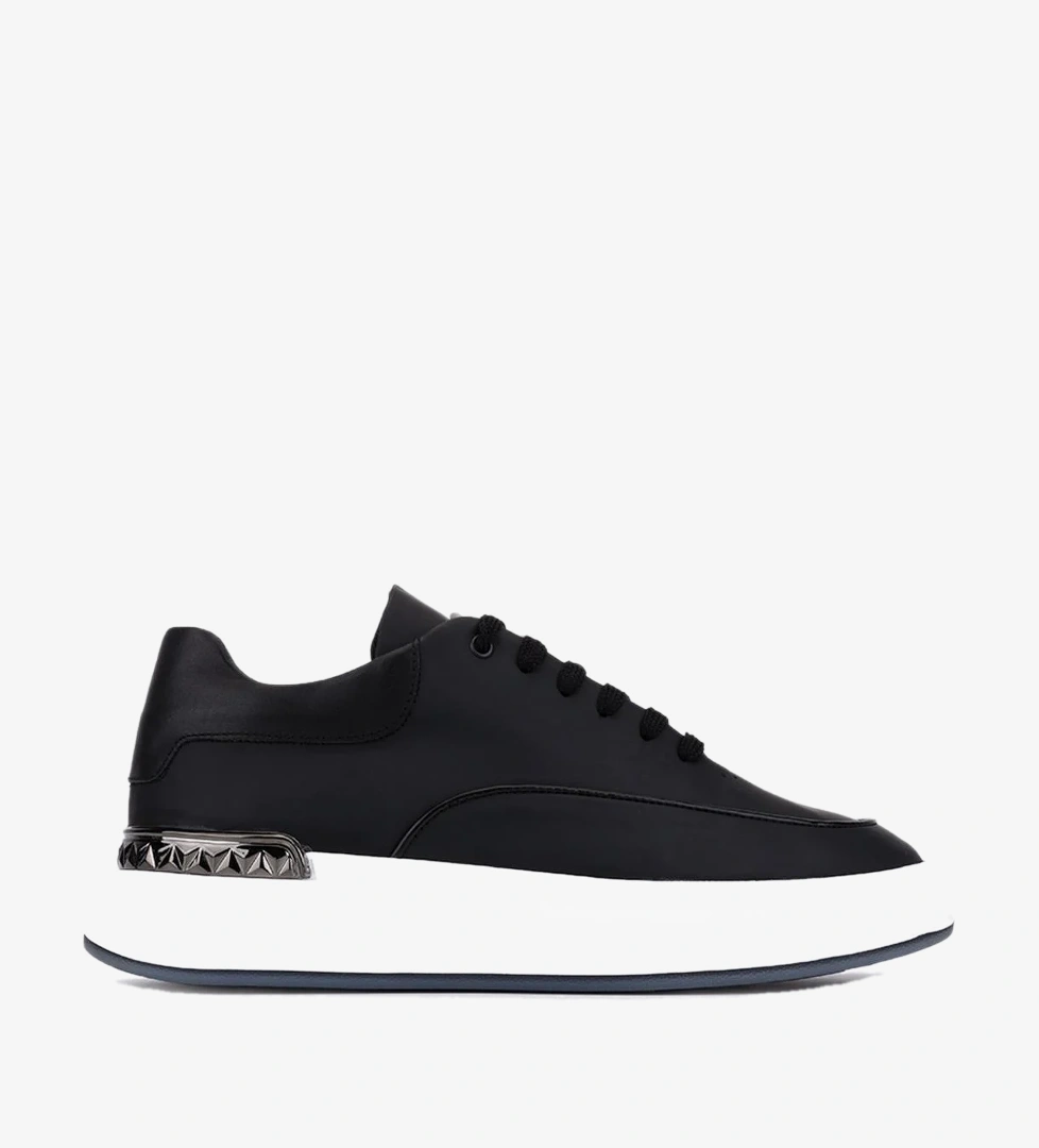 Valmenti Erkek Hakiki Deri Siyah Sneakers & Spor Ayakkabı