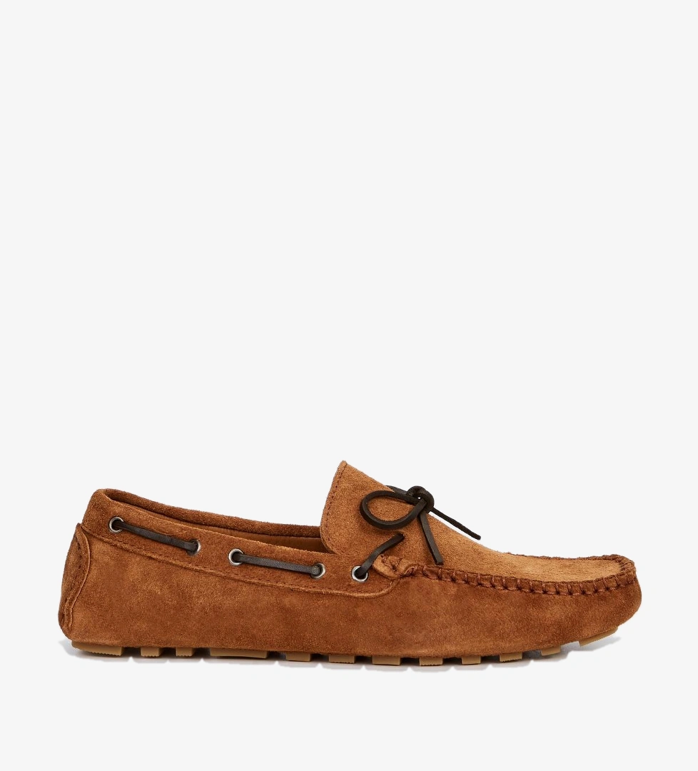 Valmenti Erkek Hakiki Deri Taba Loafer Ayakkabı