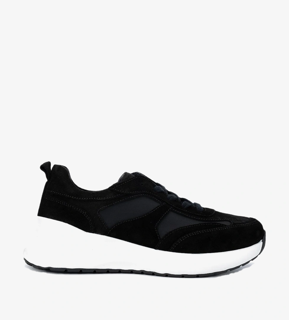 Valmenti Kadın Hakiki Deri Siyah Sneakers & Spor Ayakkabı