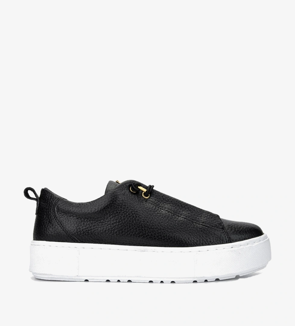 Valmenti Kadın Hakiki Deri Siyah Sneakers & Spor Ayakkabı
