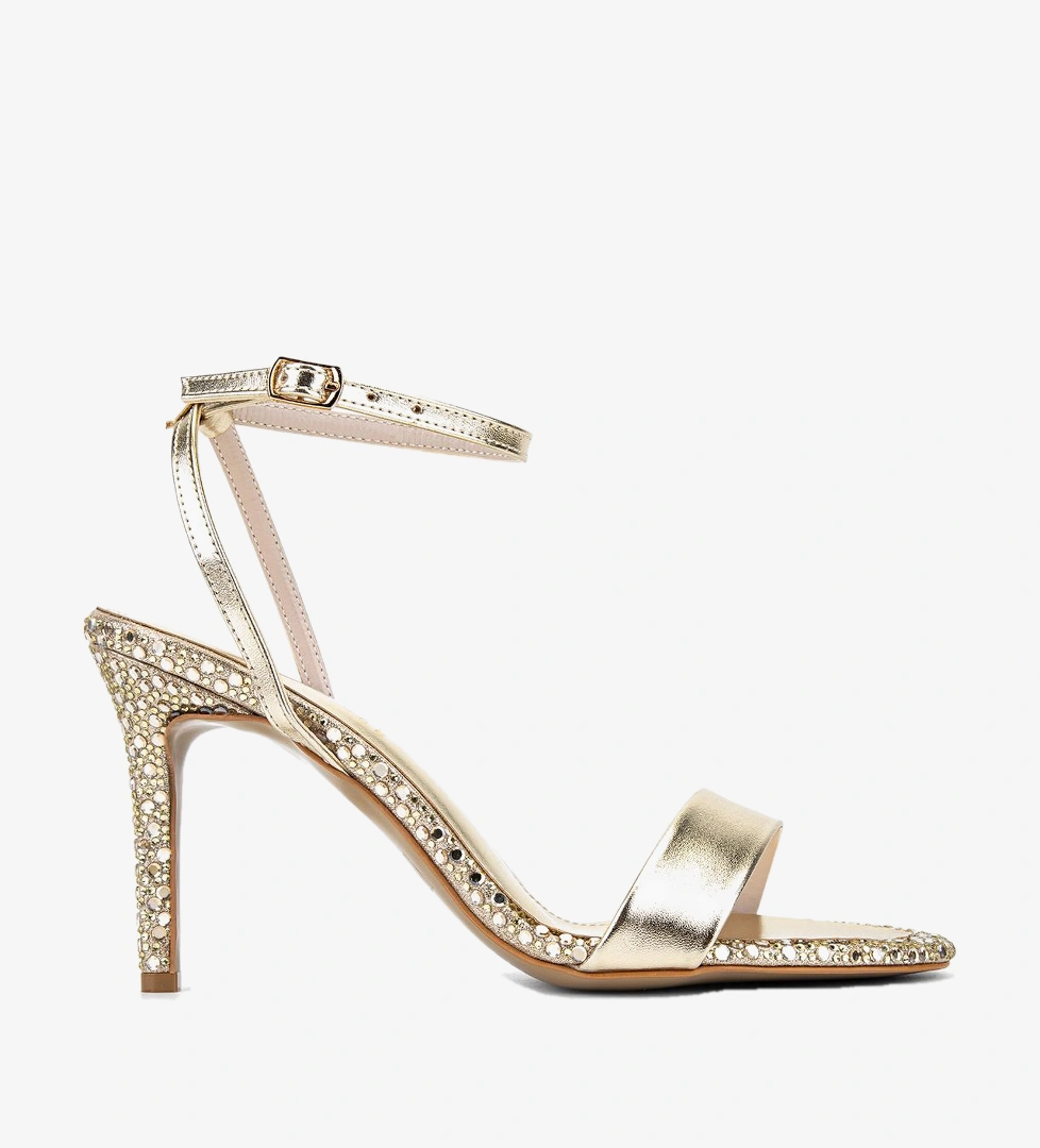 Valmenti Kadın Suni Deri Gold Night Shoes Ayakkabı