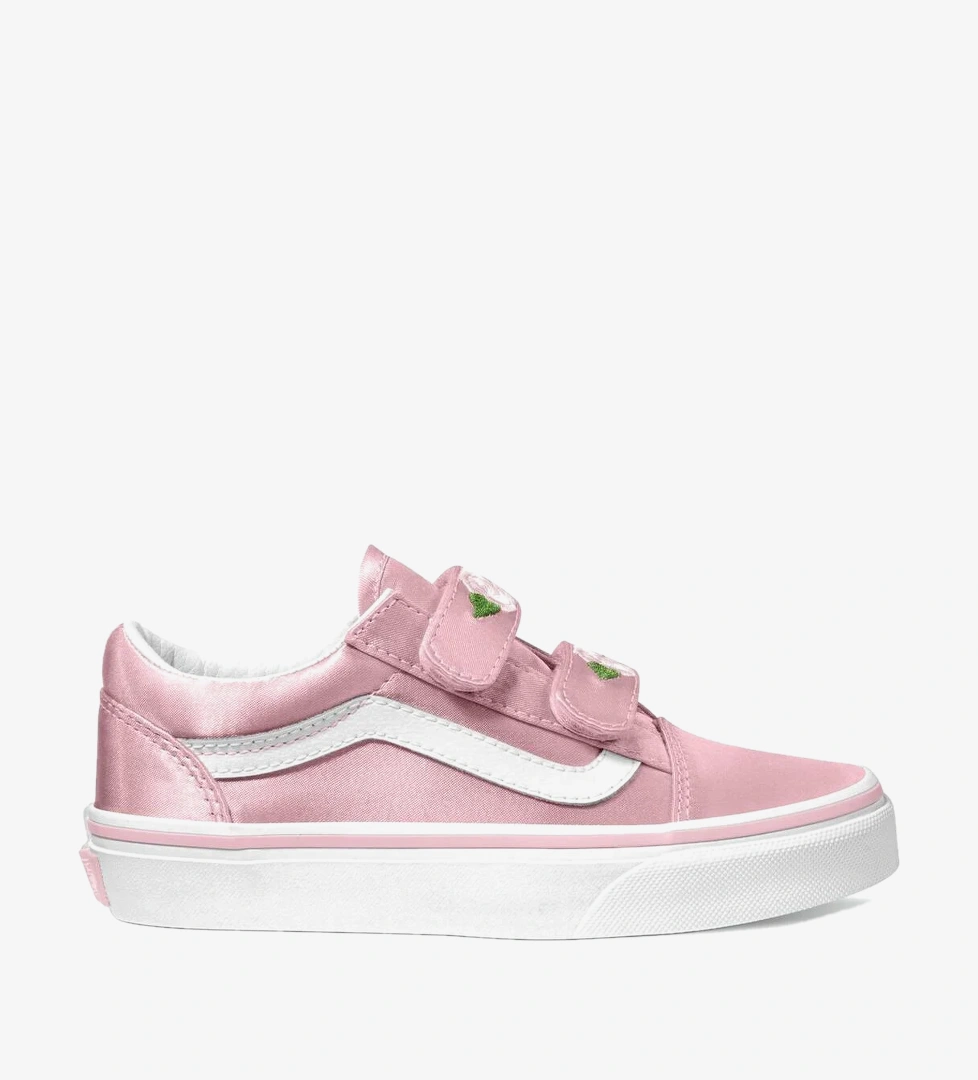 Vans Old Skool V Çocuk Pembe Saten Sneaker