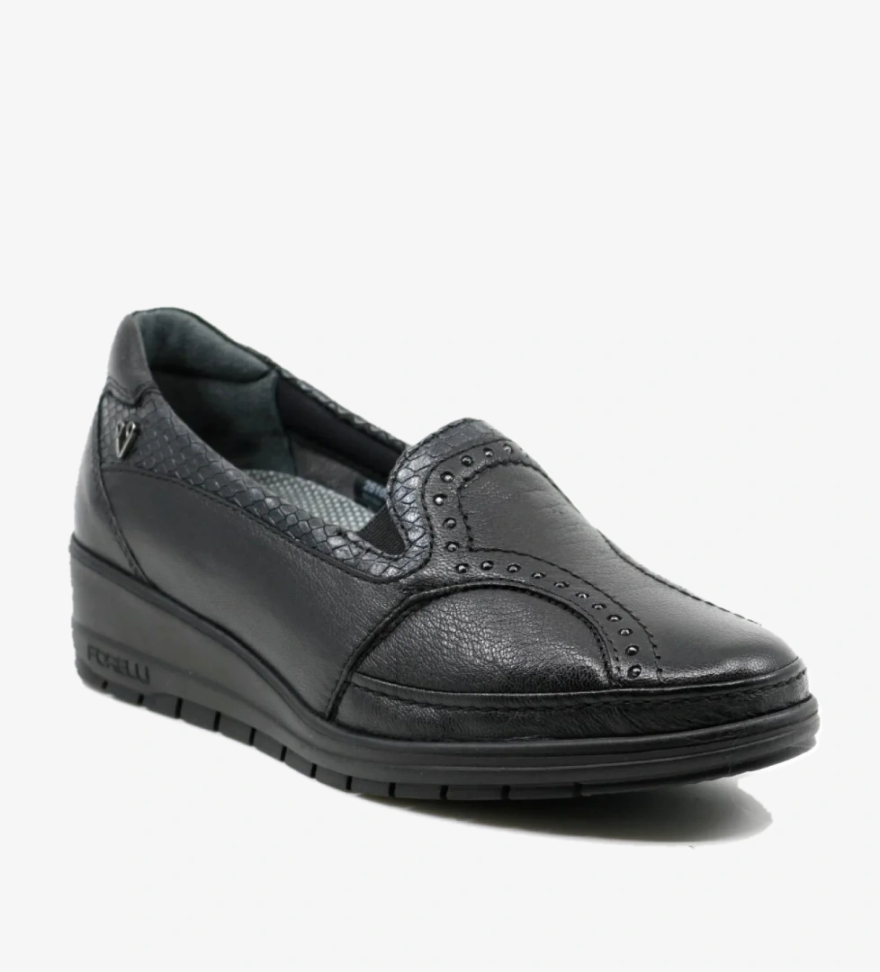 Forelli Ortopedik Hakiki Deri Bayan Ayakkabı 25109 Siyah model görseli