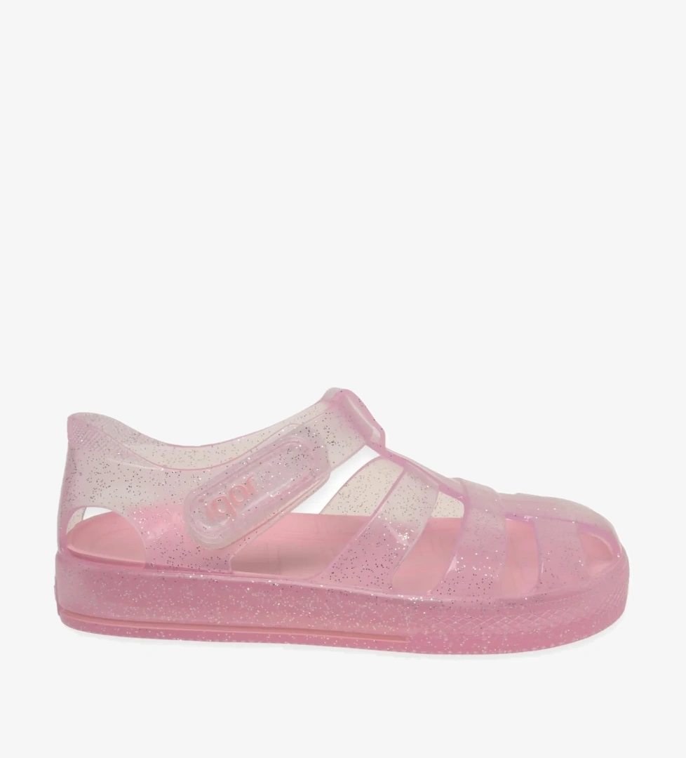 10265 K Star Glitter Pembe Kız Çocuk Sandalet