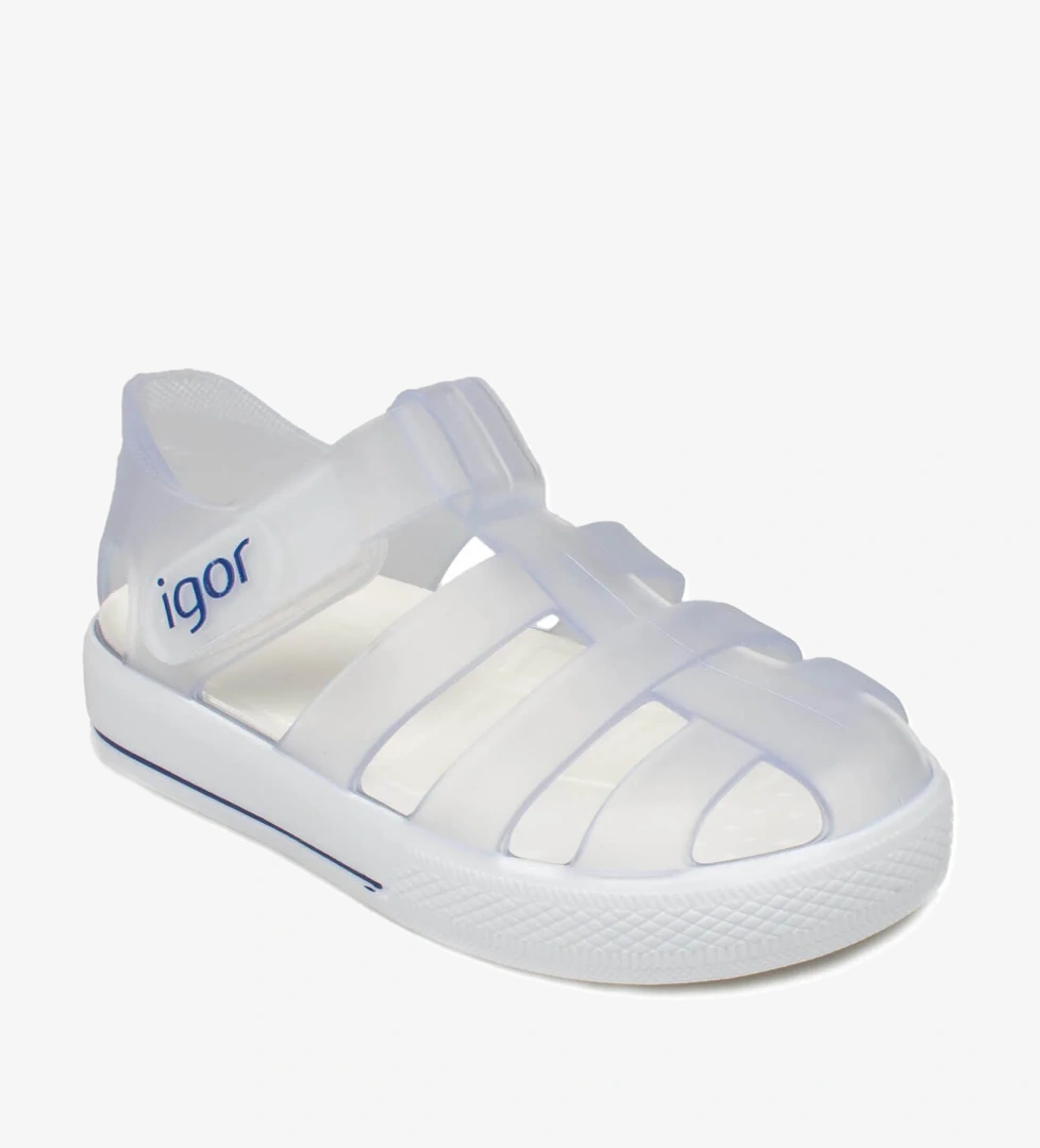 10171 Star Beyaz Çocuk Sandalet - Görsel 1