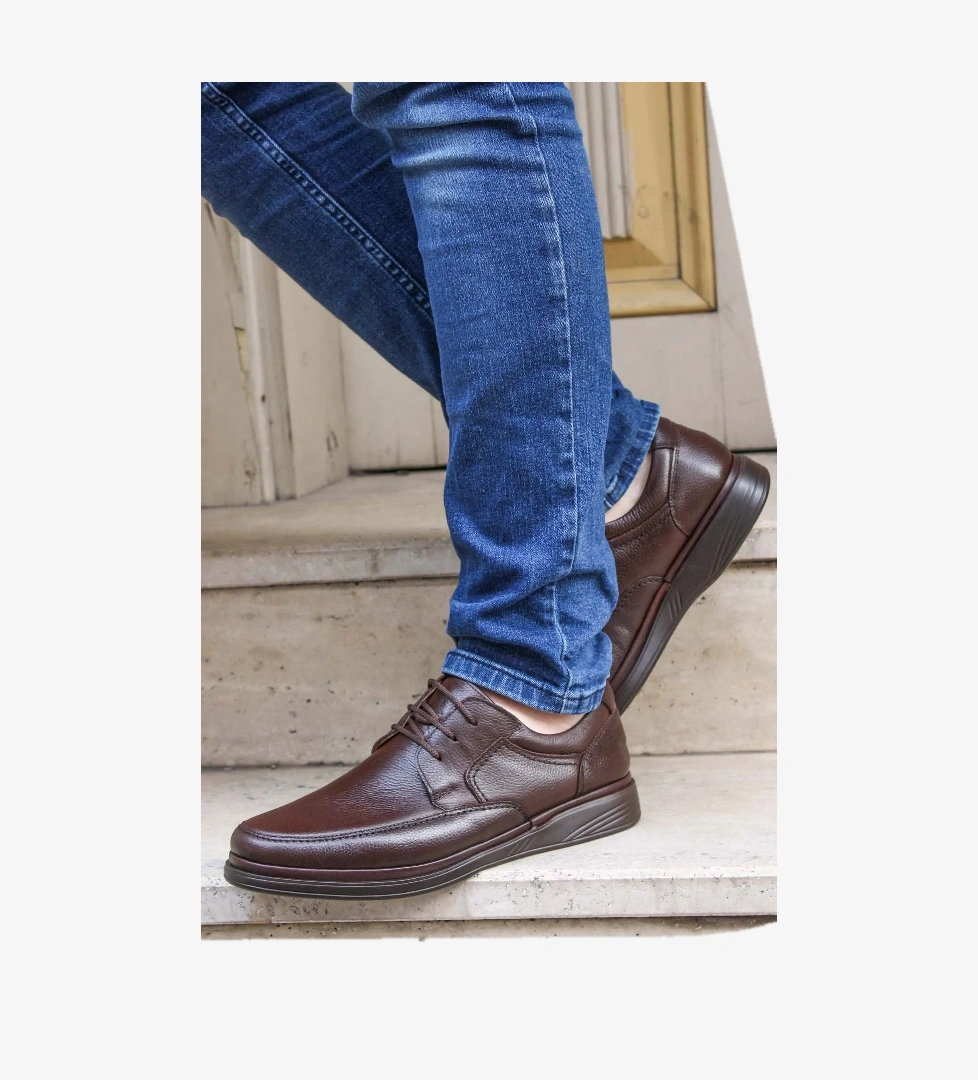 Fast Step Hakiki Deri Ortopedik Erkek Casual Ayakkabı 815MA1302 model görseli