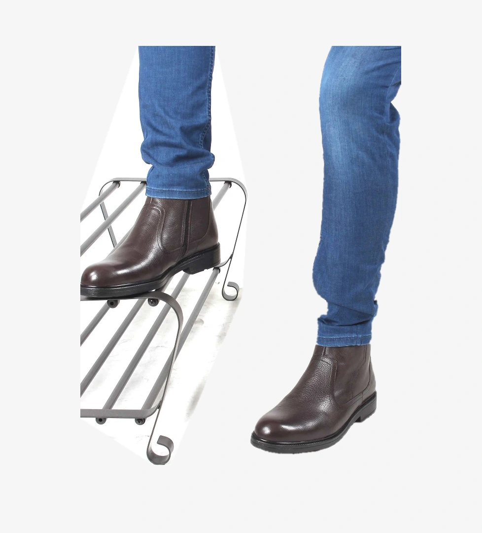 Hakiki Deri Kürklü Erkek Klasik Bot 408KMA123