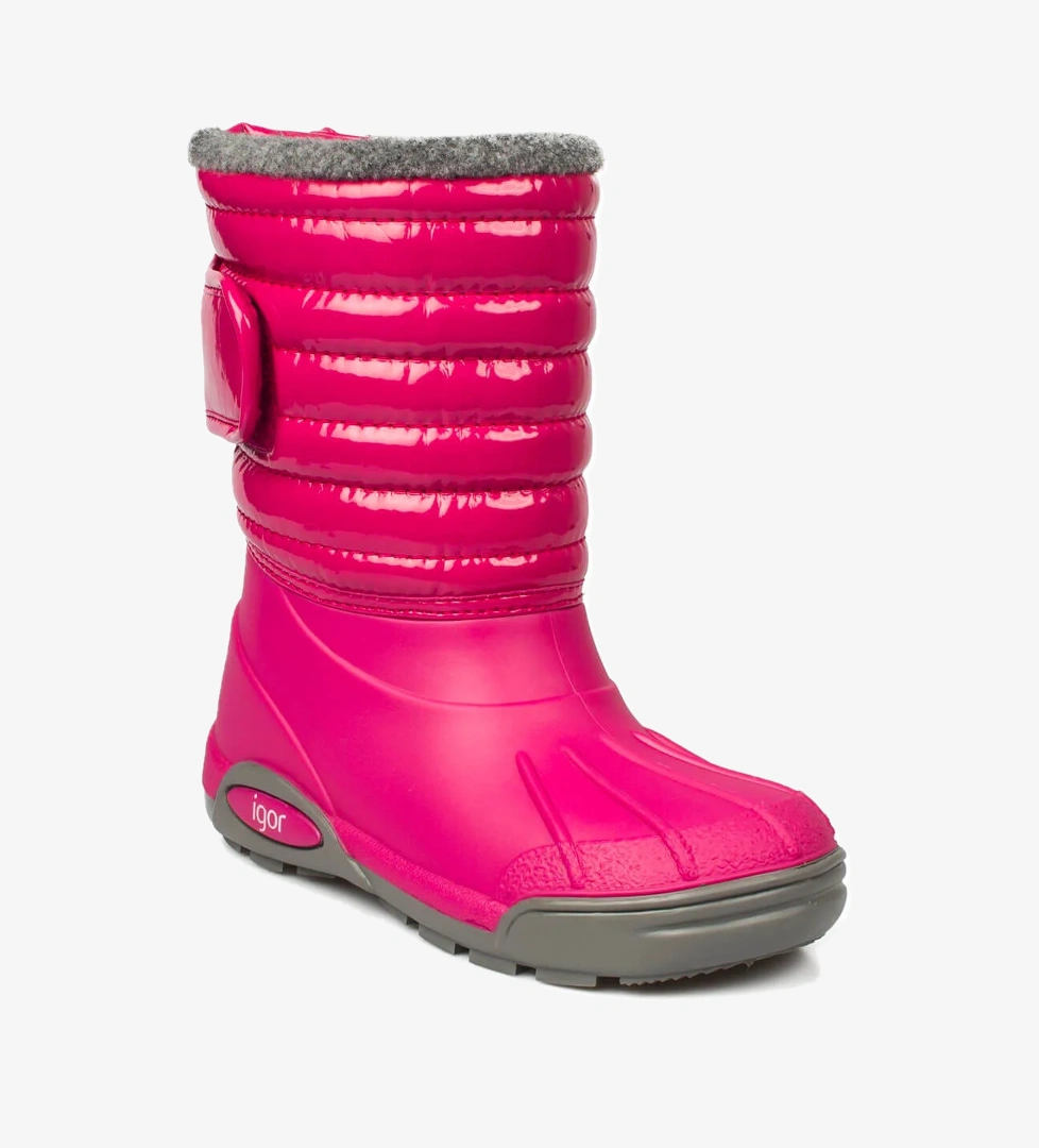 Igor Igor Pembe 10168K Topo Ski Charol Fuşya Çocuk Çizme Flo'da! Pembe - 1. görsel