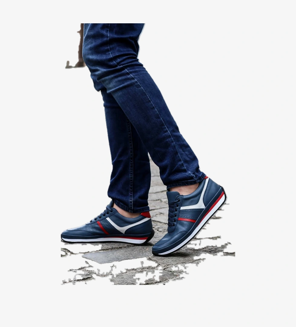 Hakiki Deri Erkek Spor Ayakkabı 856MA1795 - Görsel 1