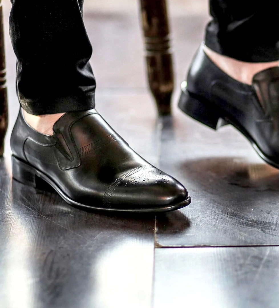 Hakiki Deri Kösele Erkek Klasik Ayakkabı 893MA4404 - Görsel 1