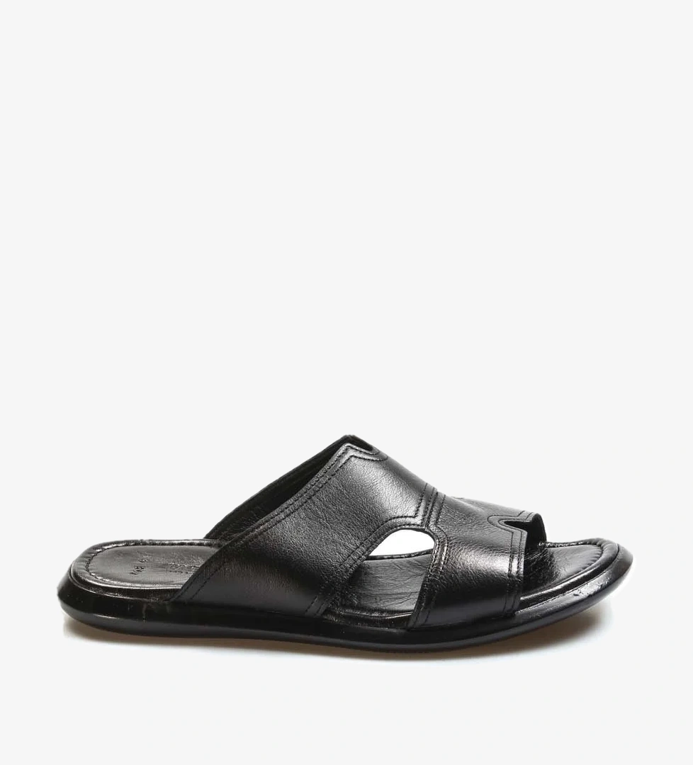 Hakiki Deri Erkek Düz Terlik 018MA798X169 - Görsel 1
