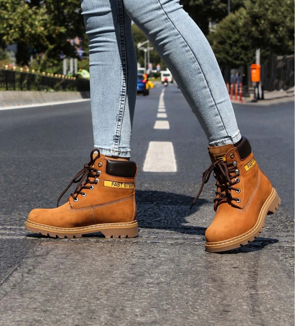 Fast Step Hakiki Deri Unisex Worker Bot 938sga50 model görseli