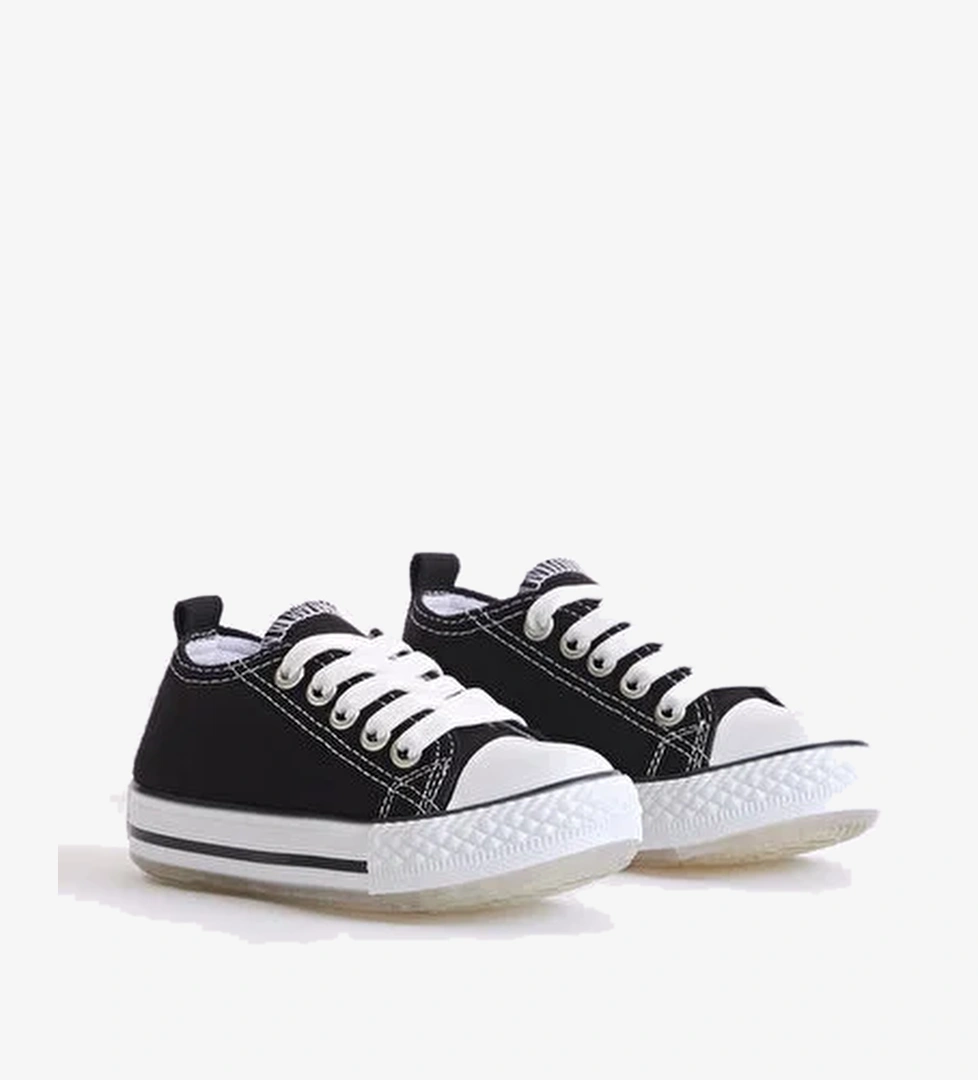 Tonny Black Mavi Tonny Black Rahat Kalip Çocuk Unisex Işıklı Bağcıklı Spor Ayakkabı