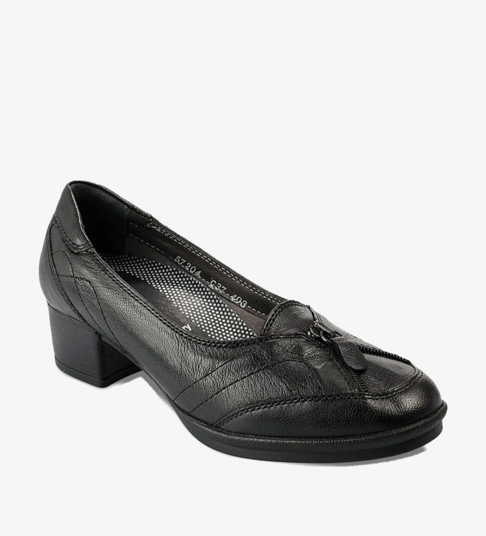 Forelli FORELLI Siyah Perla-G 57204 Deri Comfort Ss Kadın Ayakkabı Flo'da! Siyah - 1. görsel