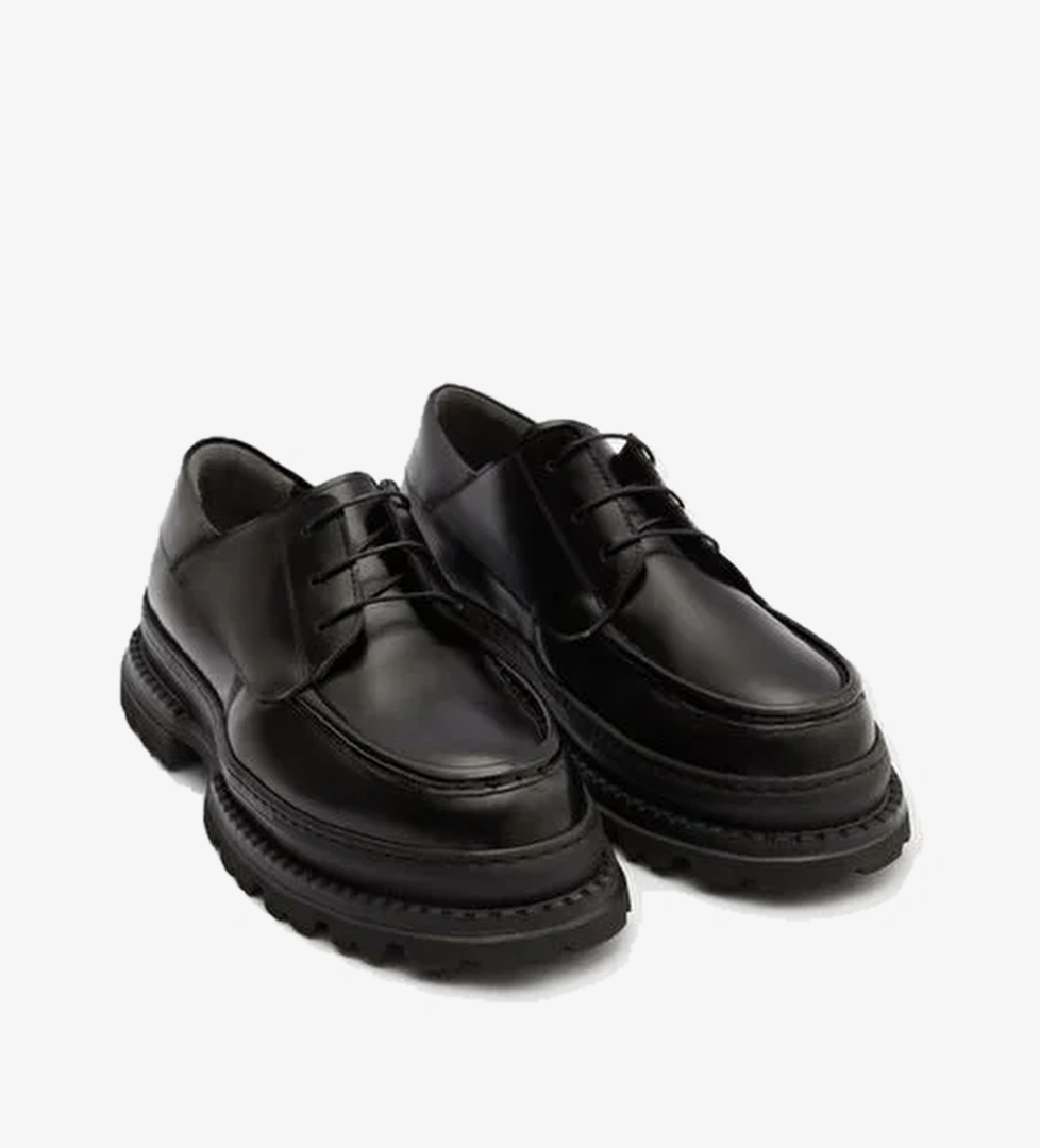 Twn TWN Siyah Kalın Tabanlı Bağcıklı Ayakkabi Flo'da! Siyah - 1. görsel