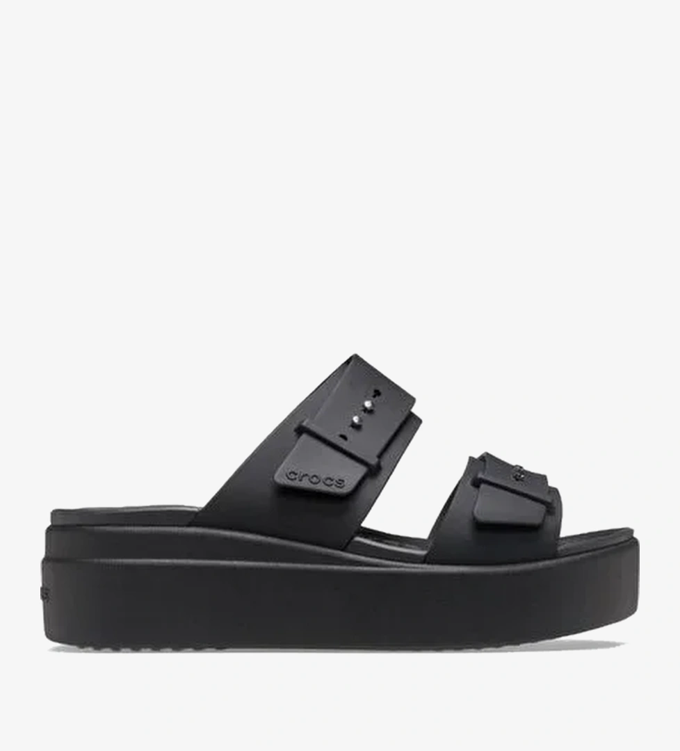 Siyah Crocs Brooklyn Buckle