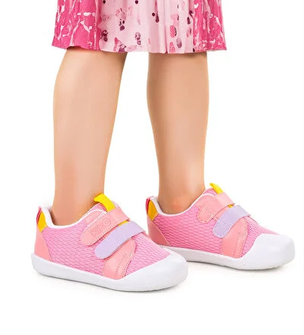 Kiko Kids Kiko Kids Textile İlk Adım Cırtlı Kız Bebek Spor Ayakkabı Pembe Flo'da! Pembe - 1. görsel