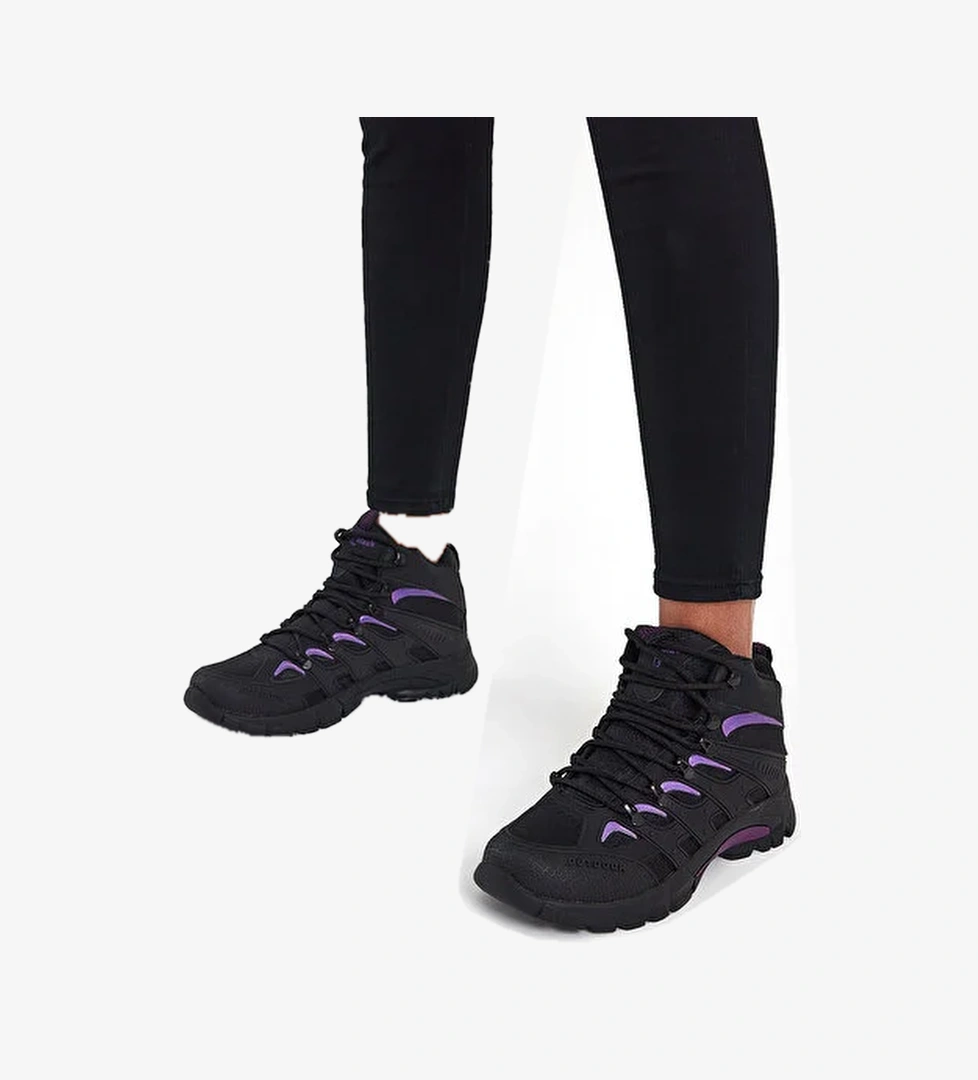 Tonny Black Siyah Tonny Black Rahat Kalip Unisex İtici Özellikli Bağcıklı Bot