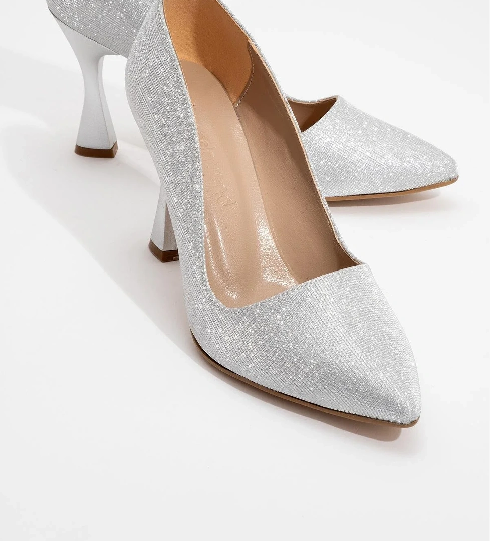 Ccway Siyah Ccway Sivri Burunlu Stiletto Ayakkabı