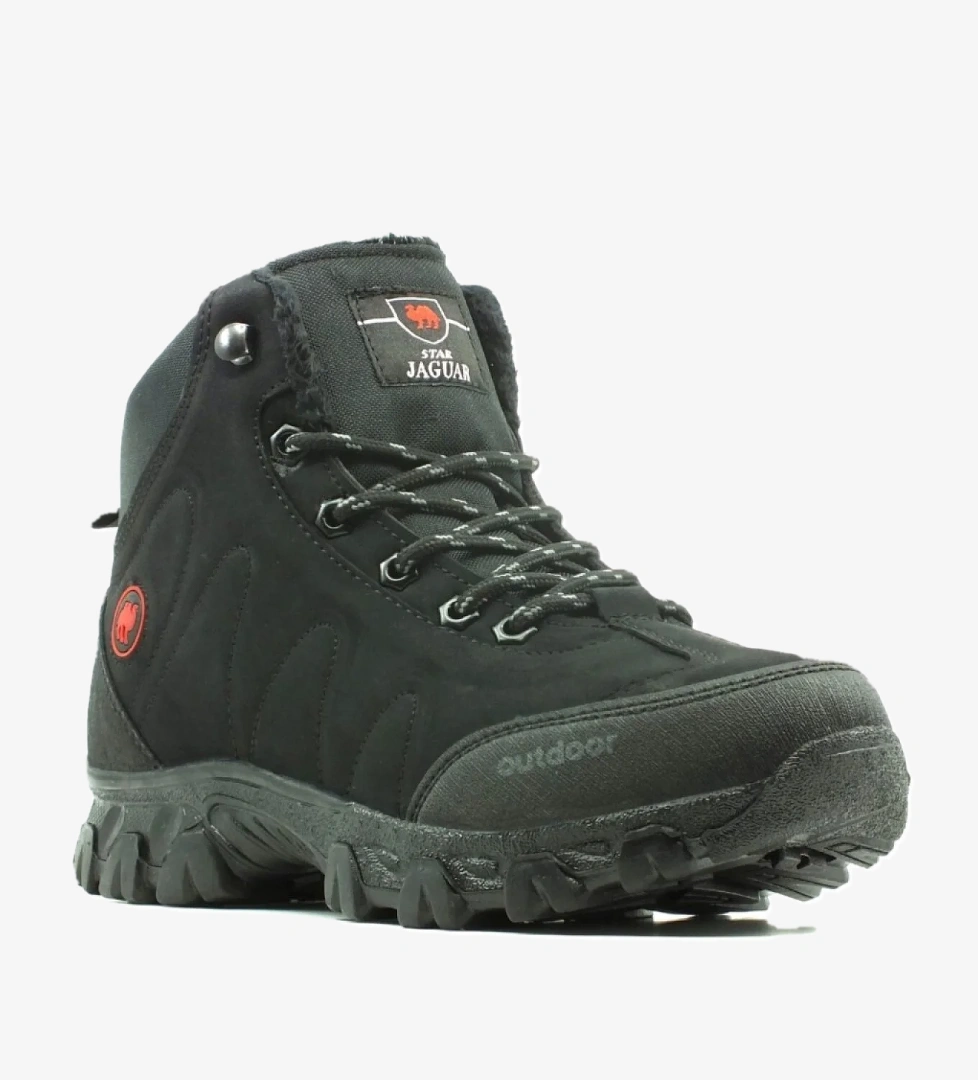 Ayakkabix Jagulep Dragon Kauçuk Taban Sıcak Tutan Erkek Botu Kum Siyah model görseli