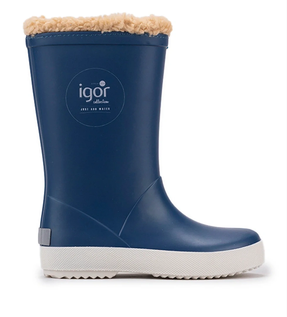 Igor SPLASH NAUTICO BORREGUITO Mavi Erkek Çocuk Yağmur Çizmesi