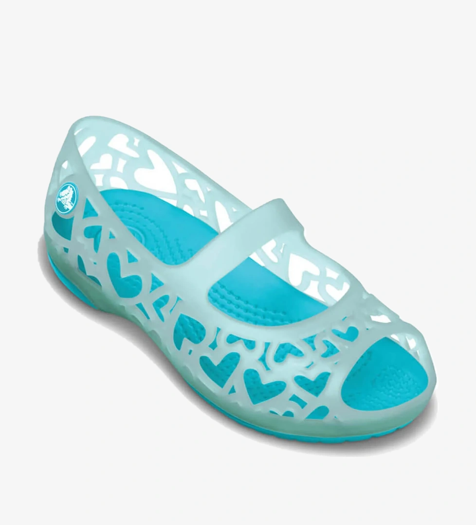 Crocs Crocs Adrina Hearts Flat Mavi Kız Çocuk Babet model görseli