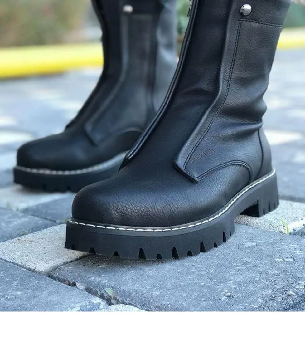 Chekich CH027 CST Quebec Erkek Bot SIYAH model görseli