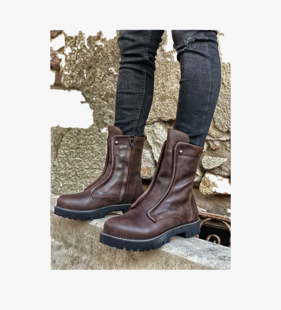 CH027 SST Quebec Erkek Bot KAHVE - Görsel 1