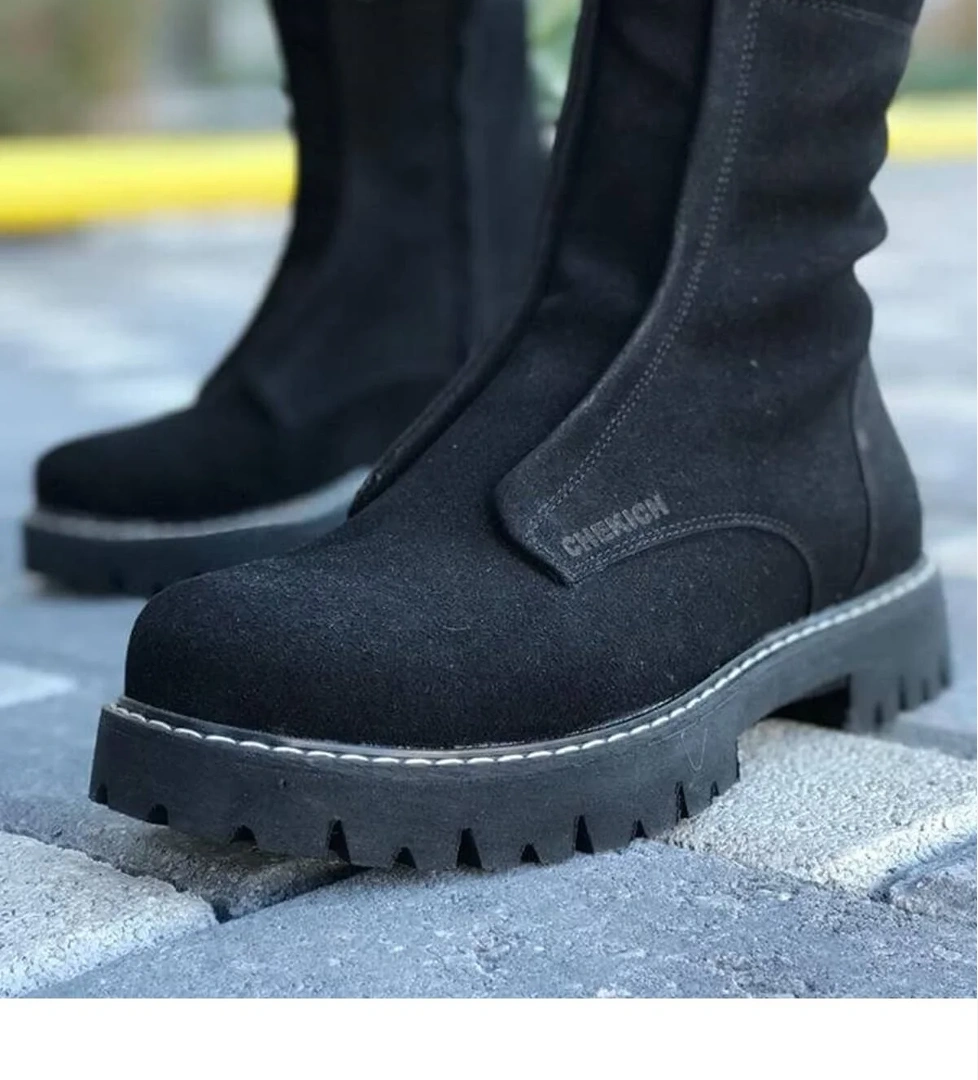 Chekich CH027 SST Quebec Erkek Bot SIYAH model görseli