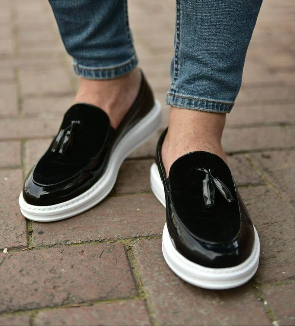 Chekich CH002 RBT Loafer Verniciata Erkek Ayakkabı SIYAH model görseli