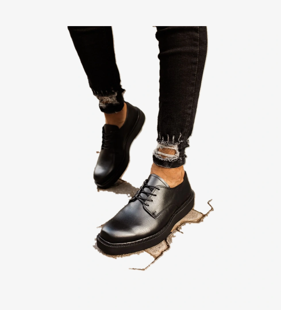 Chekich CH001 FST Classic Lace Erkek Ayakkabı SIYAH model görseli