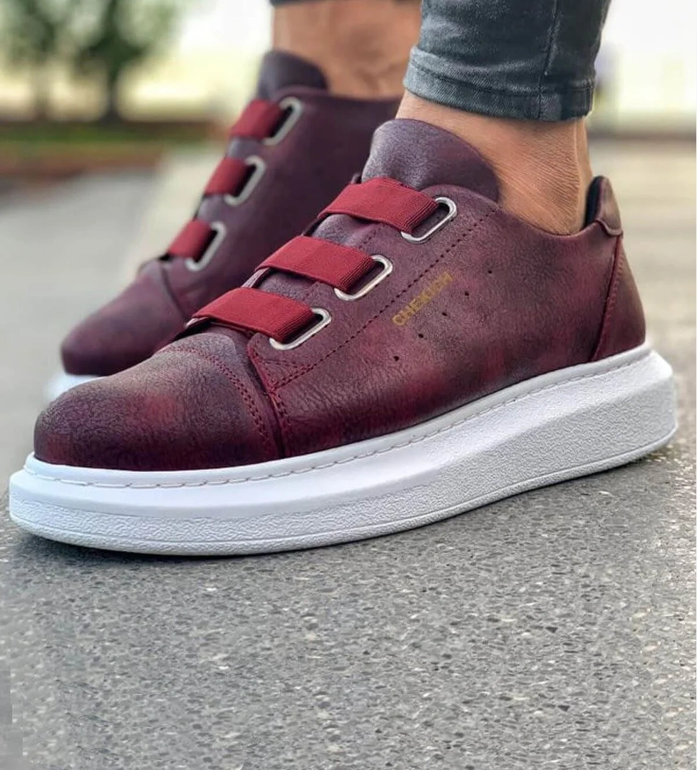 Chekich CH253 CBT Mirror Non Erkek Ayakkabı BORDO model görseli