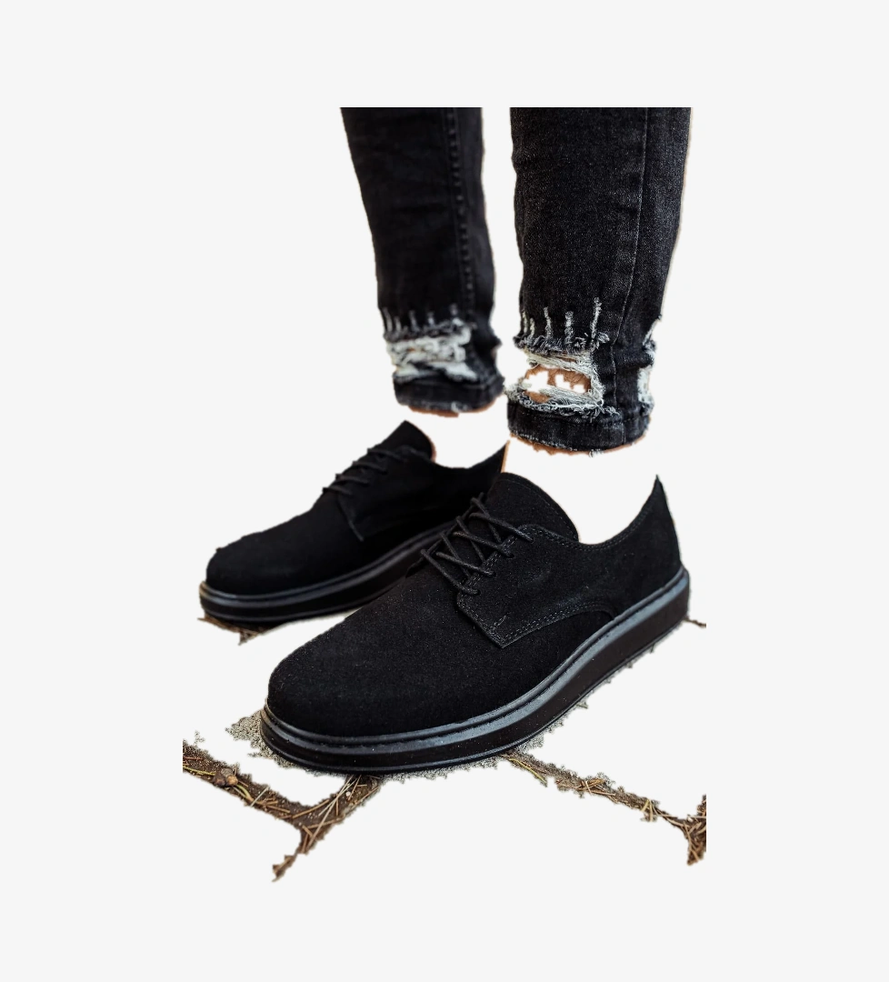 CH003 SST Comoscio Classico Erkek Ayakkabı SIYAH - Görsel 1