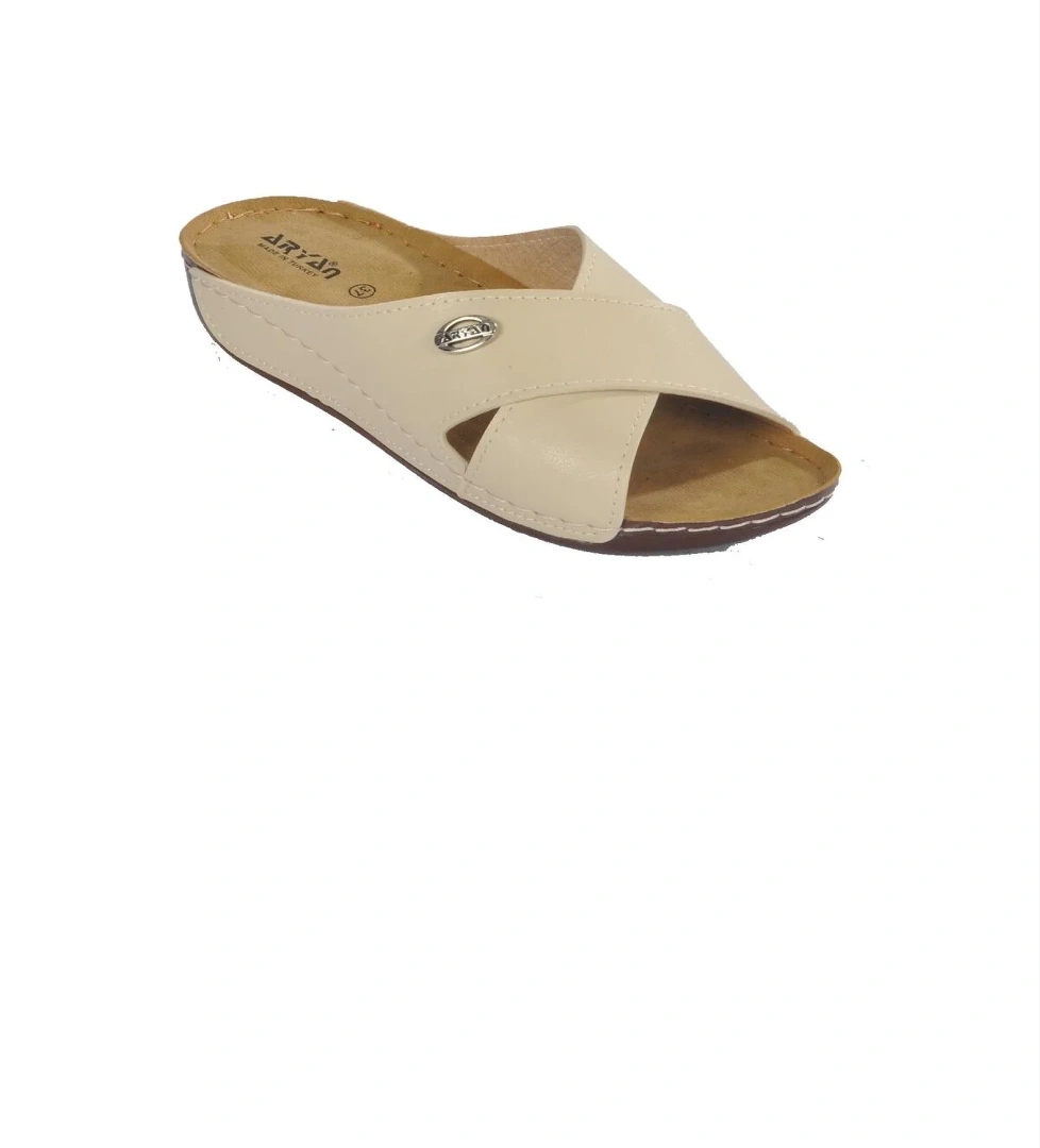 08-086 Bej Kadın Terlik - Görsel 1